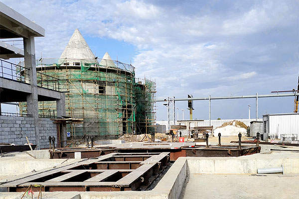 安徽年產60萬噸鋼渣線項目安裝現場 安徽年產60萬噸鋼渣線項目安裝現場