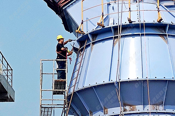 山東年產30萬噸礦粉線項目安裝現場 山東年產30萬噸礦粉線項目安裝現場