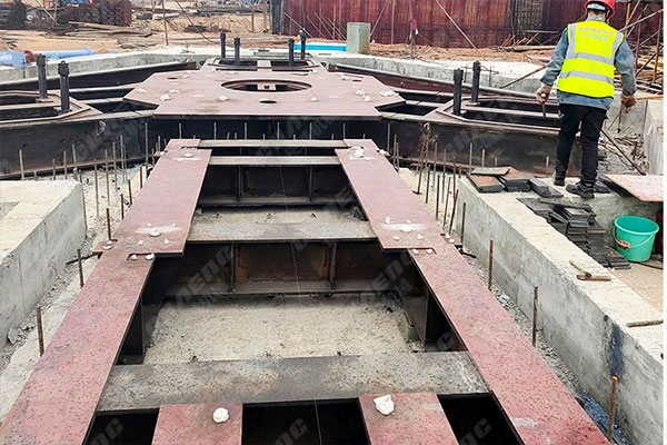 湖北年產60萬噸鋼渣線項目安裝現場 湖北年產60萬噸鋼渣線項目安裝現場